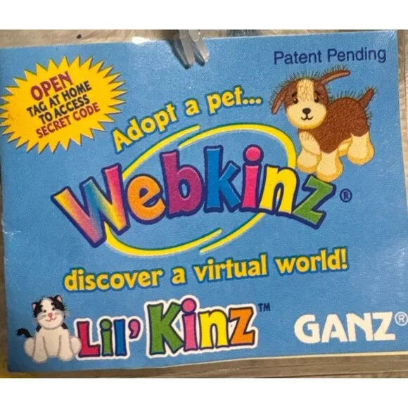 Webkinz Rabbit Plush Lil Kinz Ganz Sealed Code HS078 Collectible Easter - Picture 9 of 13